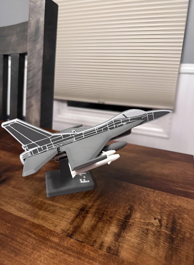 Beoals DIY Model Aircraft Kit, F-16 Fighter Jet Scale Model with Detachable Parts,Multicolor - Image 5